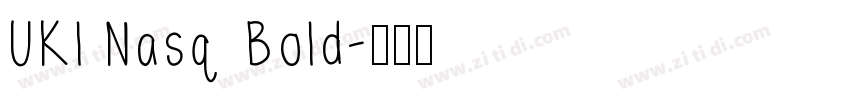 UKl Nasq Bold字体转换